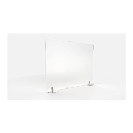 Ghent Ghent Desktop Protection Screen - Freestanding 42"W x 24"H, Frosted Thermoplastic DPSF2442-F